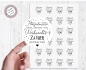 Preview: 24 zuckersüßer Sticker Aufkleber 4cm kann Plätzchentüte Spuren von Weihnachtszauber enthalten Weihnachten Christmas von Lüttentüddel®